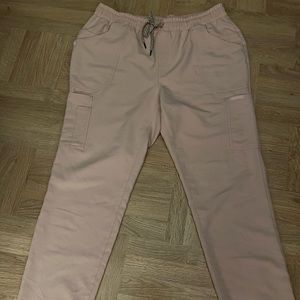 Jaanuu light pink size large scrub pants great condition